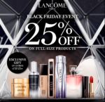 Black Friday promo. 25% off on full size-products.