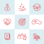 ESG report icon grid 